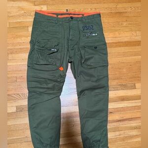 DSQUARED2 Men's Olive Cargo Pants